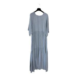 Christy Dawn Gray Pinstripe Theo Maxi Dress Cottage Size XL